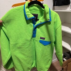 GAP Men's Bright Green Zip Up Sweater